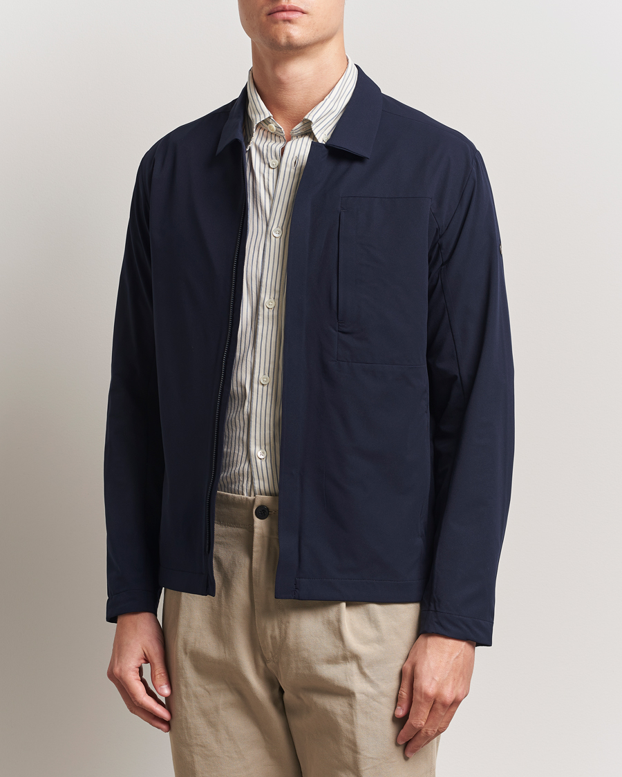 Hombres | Abrigos y chaquetas | Scandinavian Edition | Merge II Stretch Shirt Jacket Navy Blue