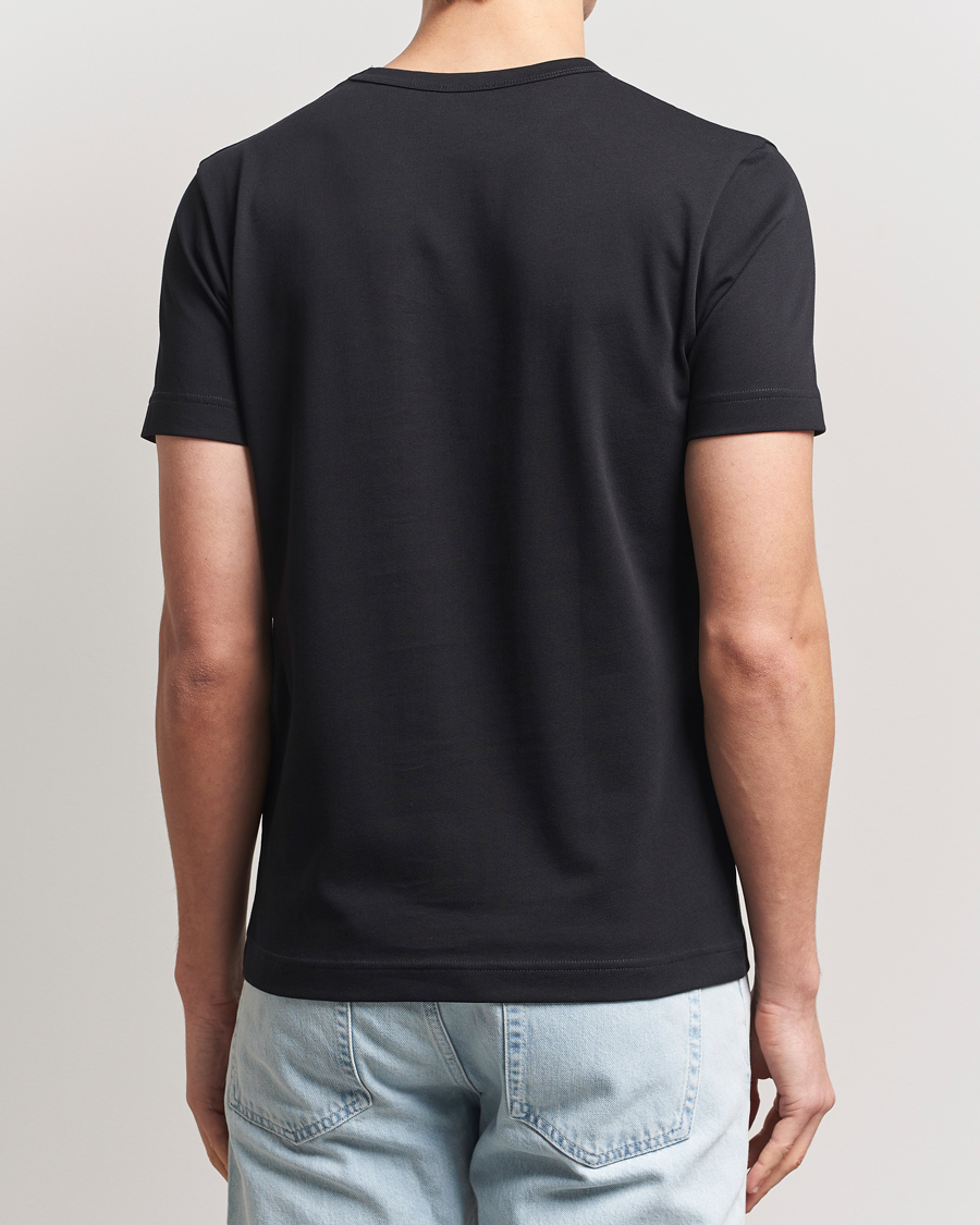 Hombres | Camisetas | Sunspel | Single Jersey Supima Cotton T-Shirt Black