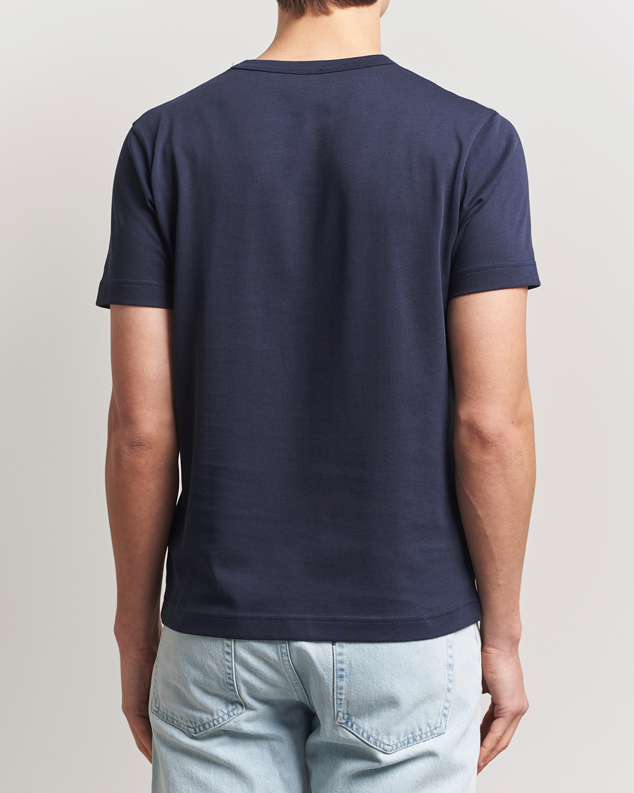 Hombres | Camisetas | Sunspel | Single Jersey Supima Cotton T-Shirt Navy