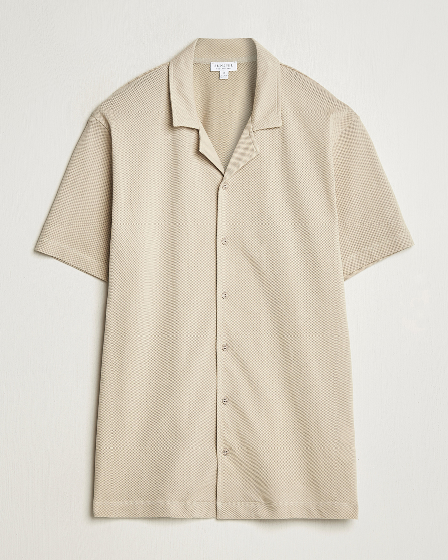 Hombres | Camisas | Sunspel | Riviera Resort Shirt Ash Grey