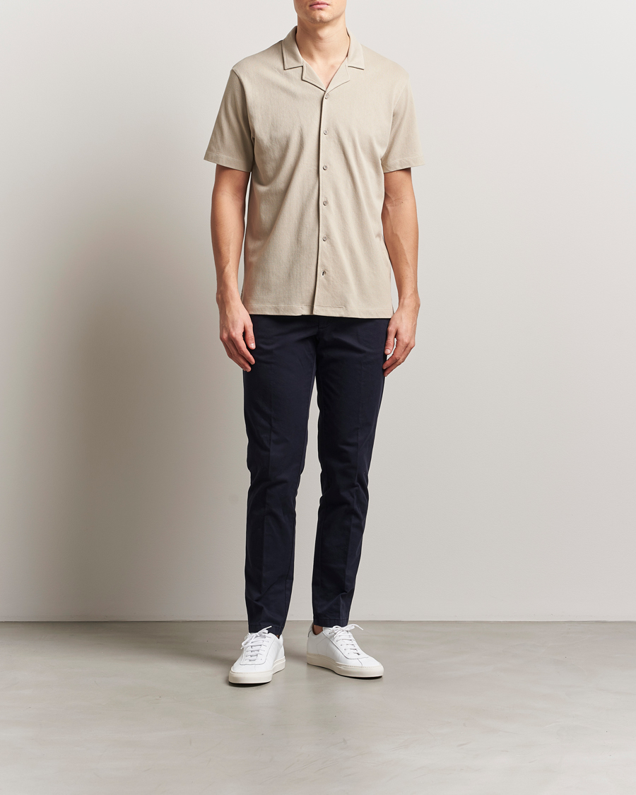 Hombres | Camisas | Sunspel | Riviera Resort Shirt Ash Grey