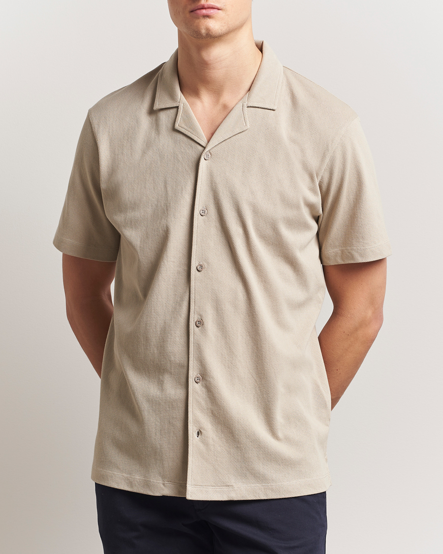 Hombres | Camisas | Sunspel | Riviera Resort Shirt Ash Grey