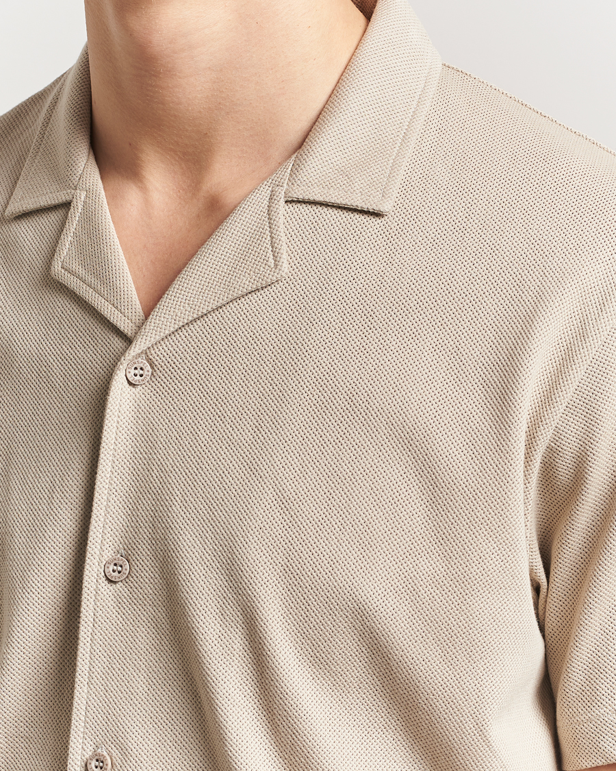 Hombres | Camisas | Sunspel | Riviera Resort Shirt Ash Grey