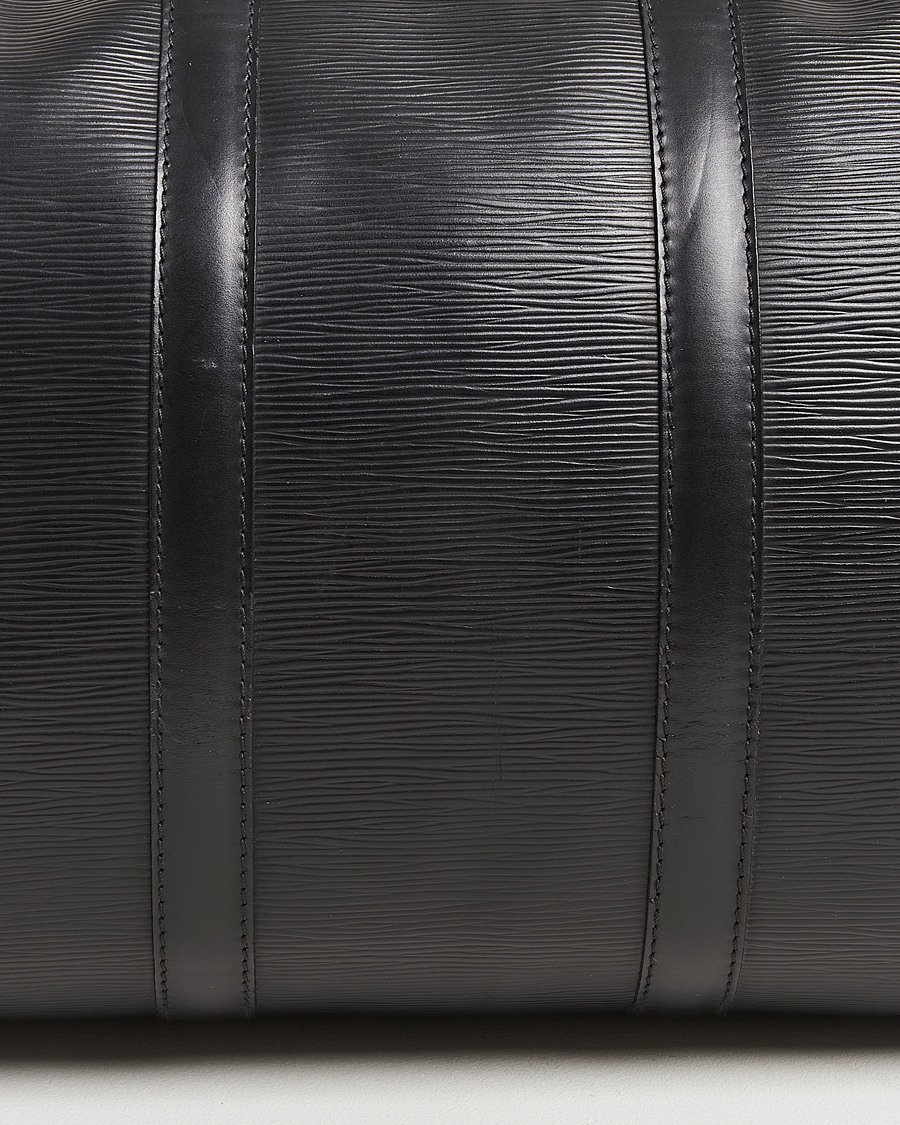 Hombres | Louis Vuitton Pre-Owned Keepall 45 Epi Leather Bag Black | Louis Vuitton Pre-Owned | Keepall 45 Epi Leather Bag Black