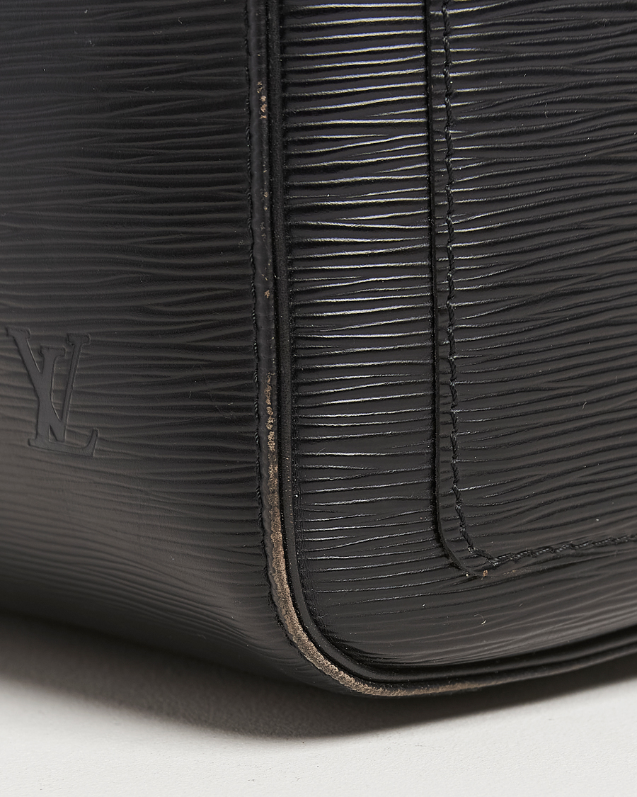 Hombres | Louis Vuitton Pre-Owned Keepall 45 Epi Leather Bag Black | Louis Vuitton Pre-Owned | Keepall 45 Epi Leather Bag Black