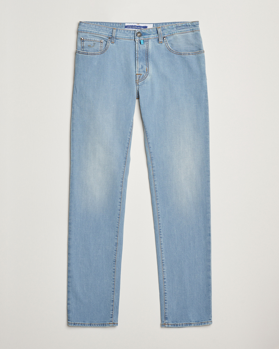 Hombres | Vaqueros | Jacob Cohën | Bard Slim Fit Stretch Jeans Light Blue