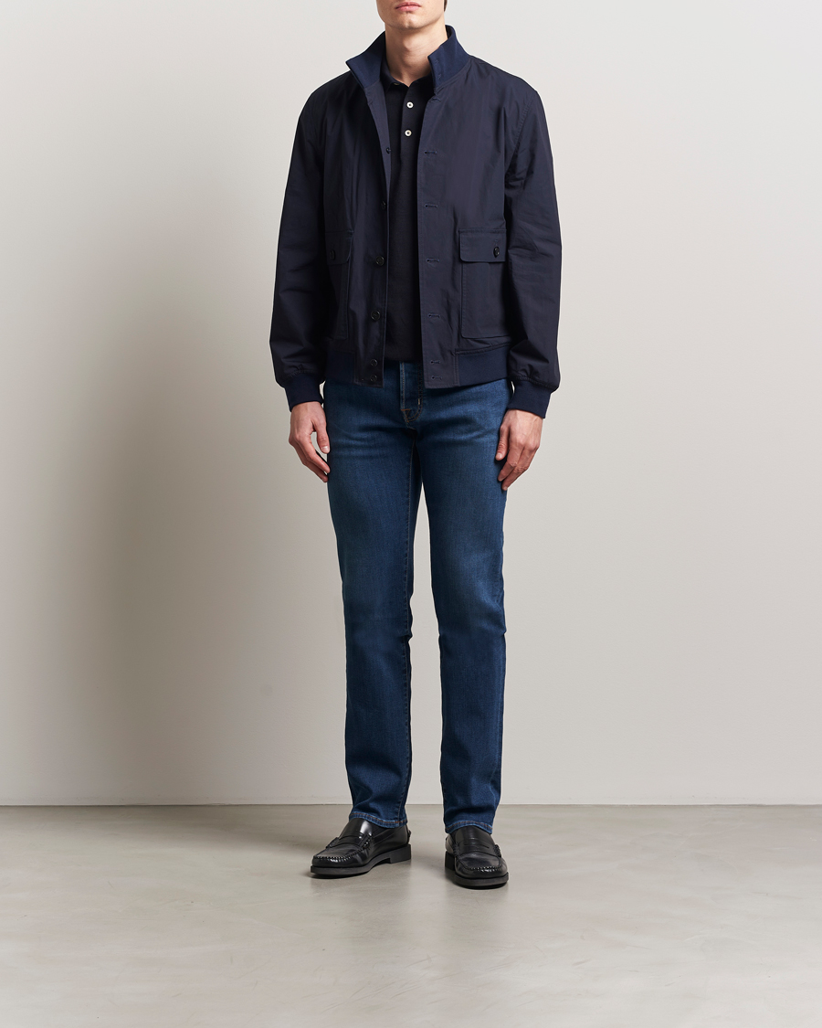 Hombres | Vaqueros | Jacob Cohën | Bard Slim Fit Stretch Jeans Dark Blue Wash