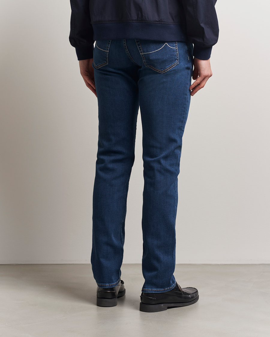 Hombres | Vaqueros | Jacob Cohën | Bard Slim Fit Stretch Jeans Dark Blue Wash