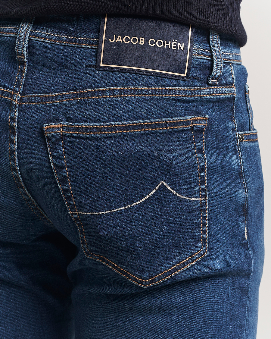 Hombres | Vaqueros | Jacob Cohën | Bard Slim Fit Stretch Jeans Dark Blue Wash