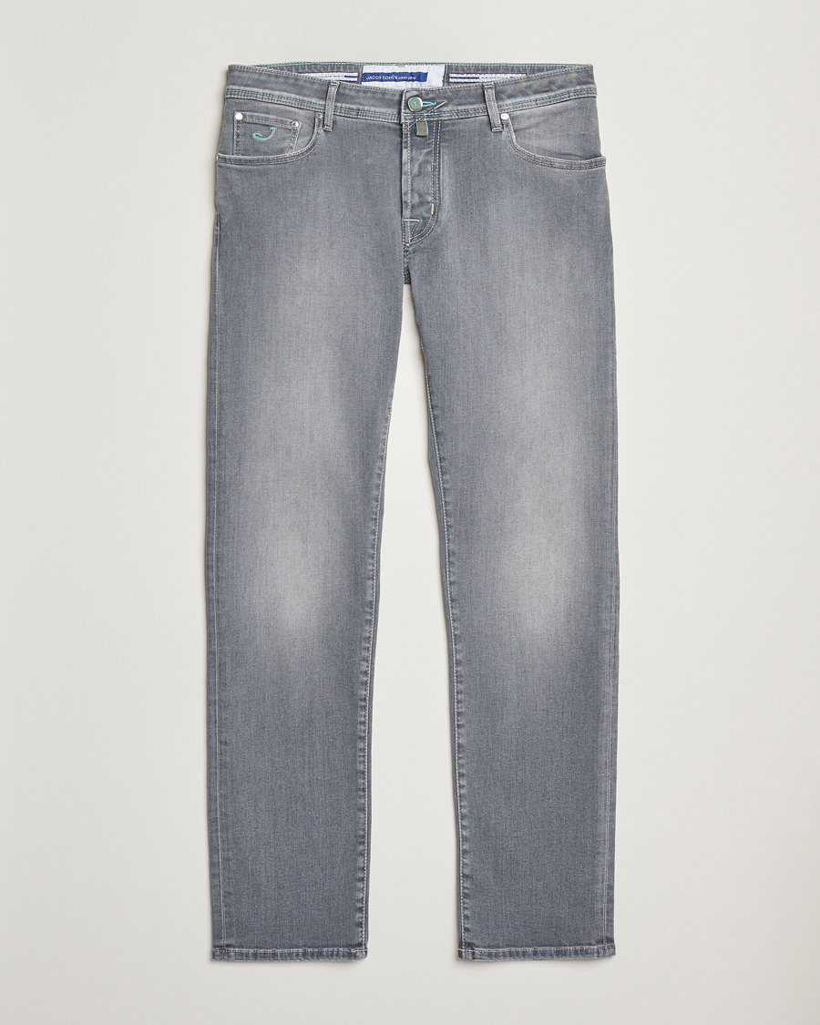 Hombres | Vaqueros | Jacob Cohën | Nick Slim Fit Stretch Jeans Light Grey