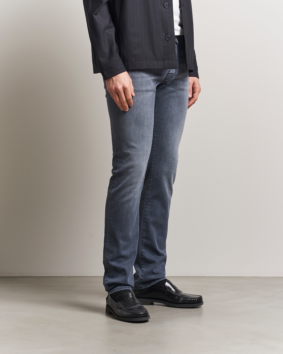 Hombres | Vaqueros | Jacob Cohën | Bard Slim Fit Stretch Jeans Mid Grey