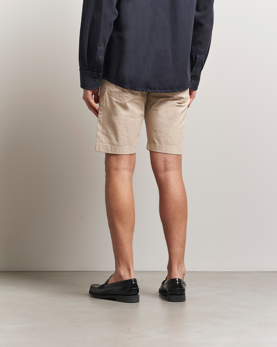 Hombres | Pantalones cortos | Jacob Cohën | Nicolas Cotton Gabardine Shorts Beige