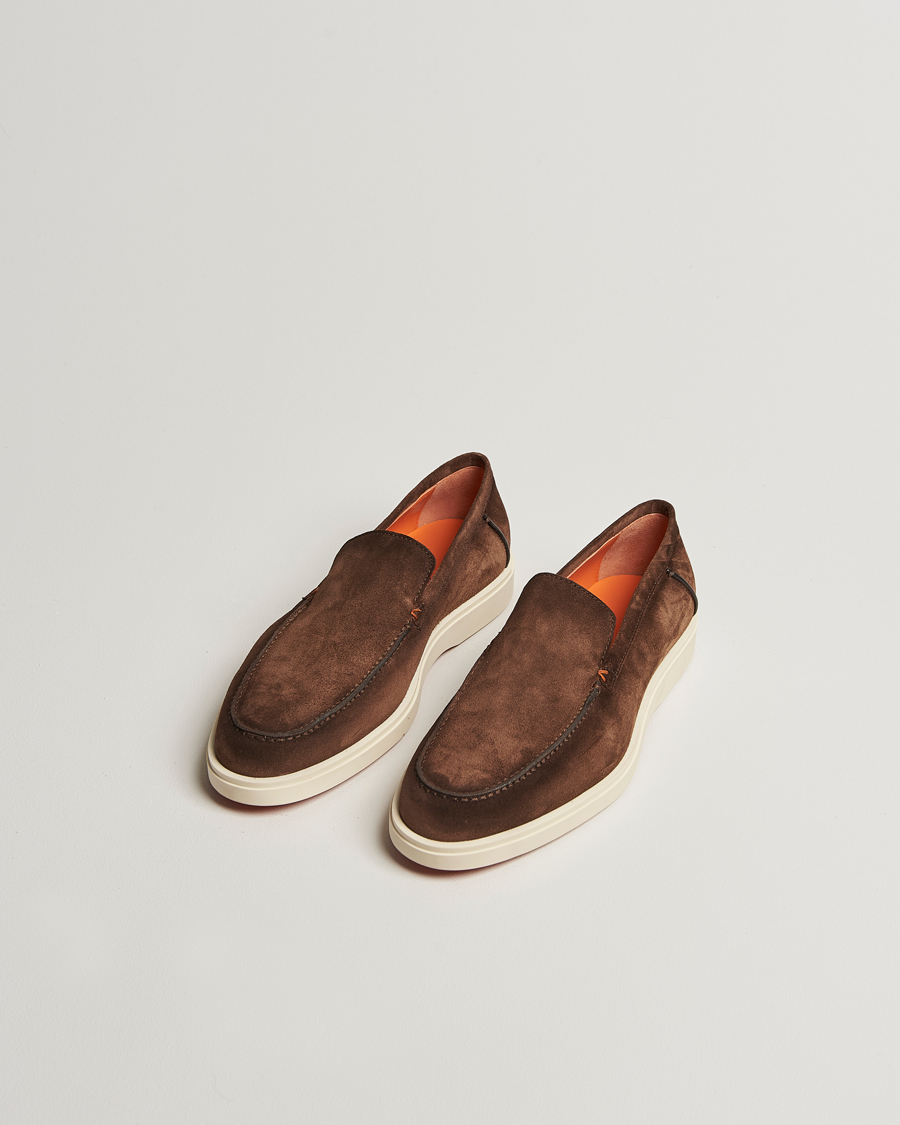 Hombres | Mocasines | Santoni | Detroit Loafer Brown Suede