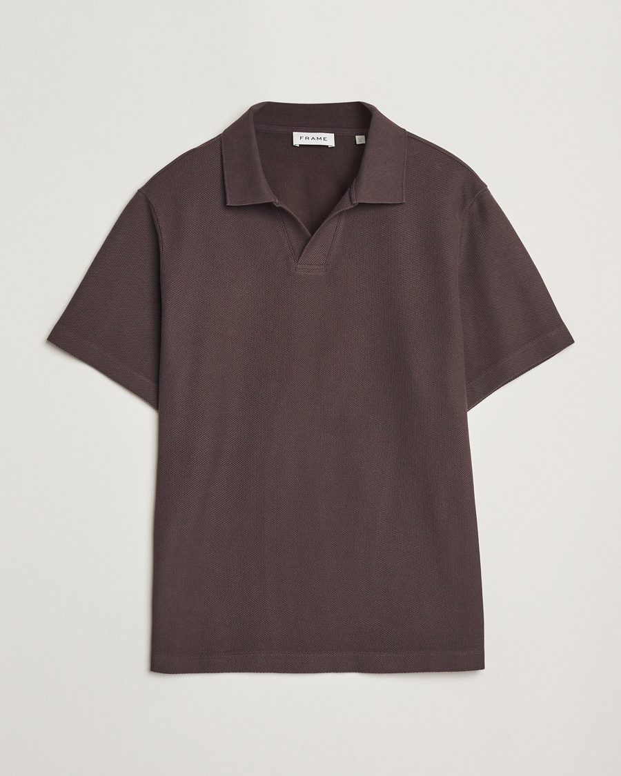 Hombres | Polos | FRAME | Jacquard Polo Brown