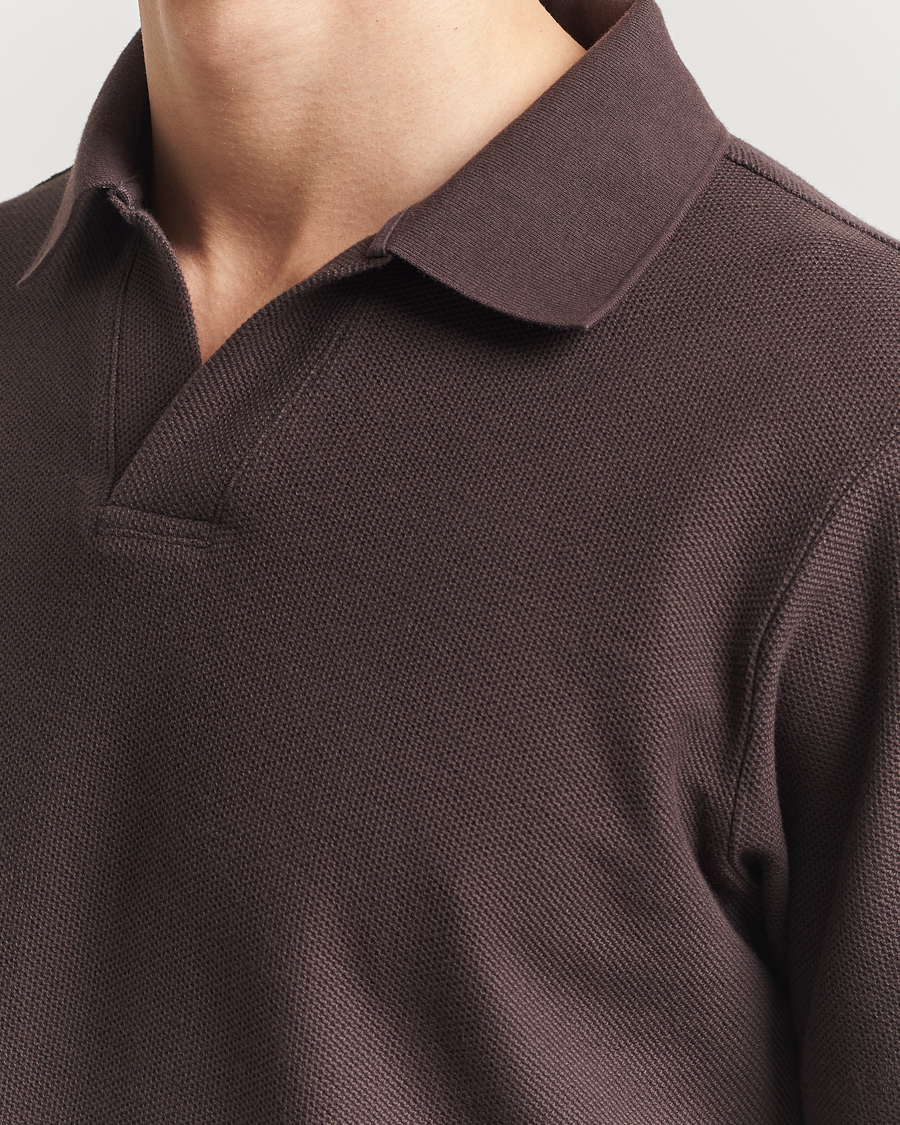 Hombres | Polos | FRAME | Jacquard Polo Brown