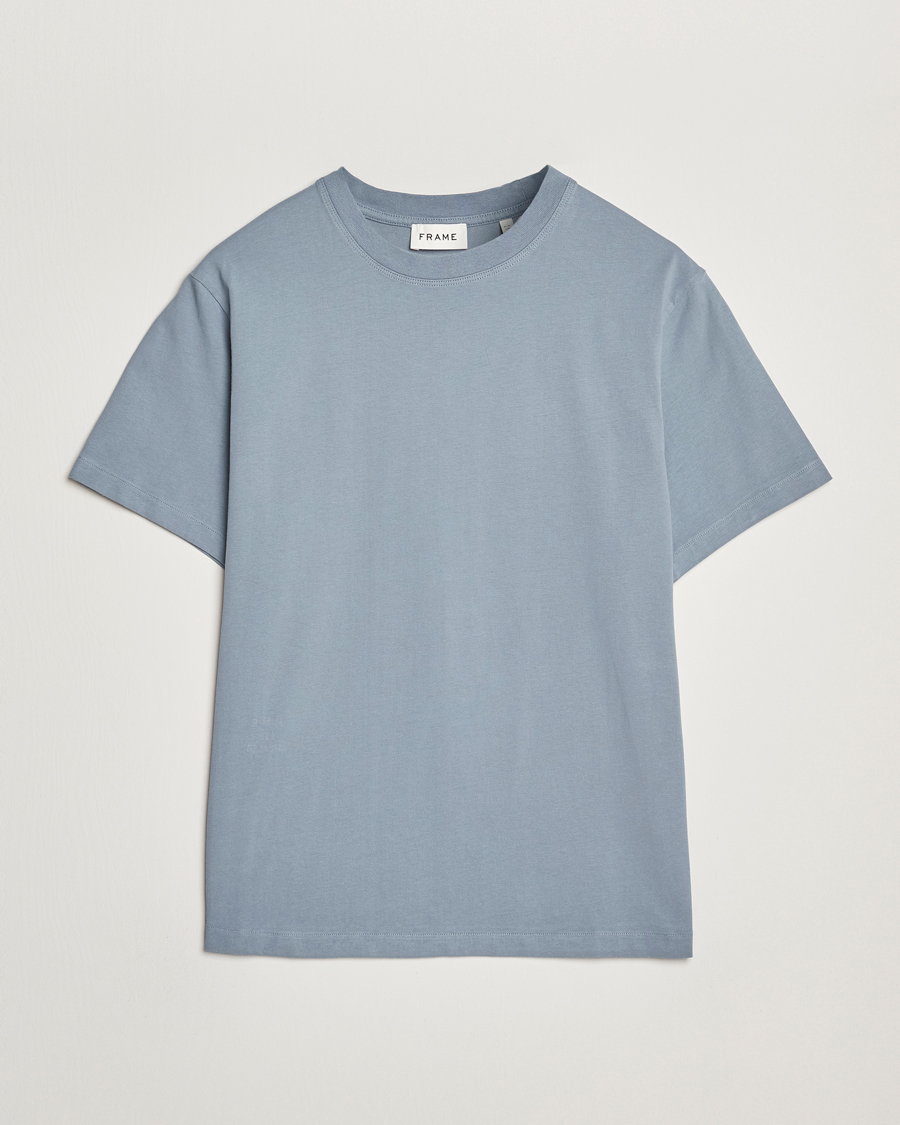 Hombres | Camisetas | FRAME | Logo T-Shirt Smoky Blue