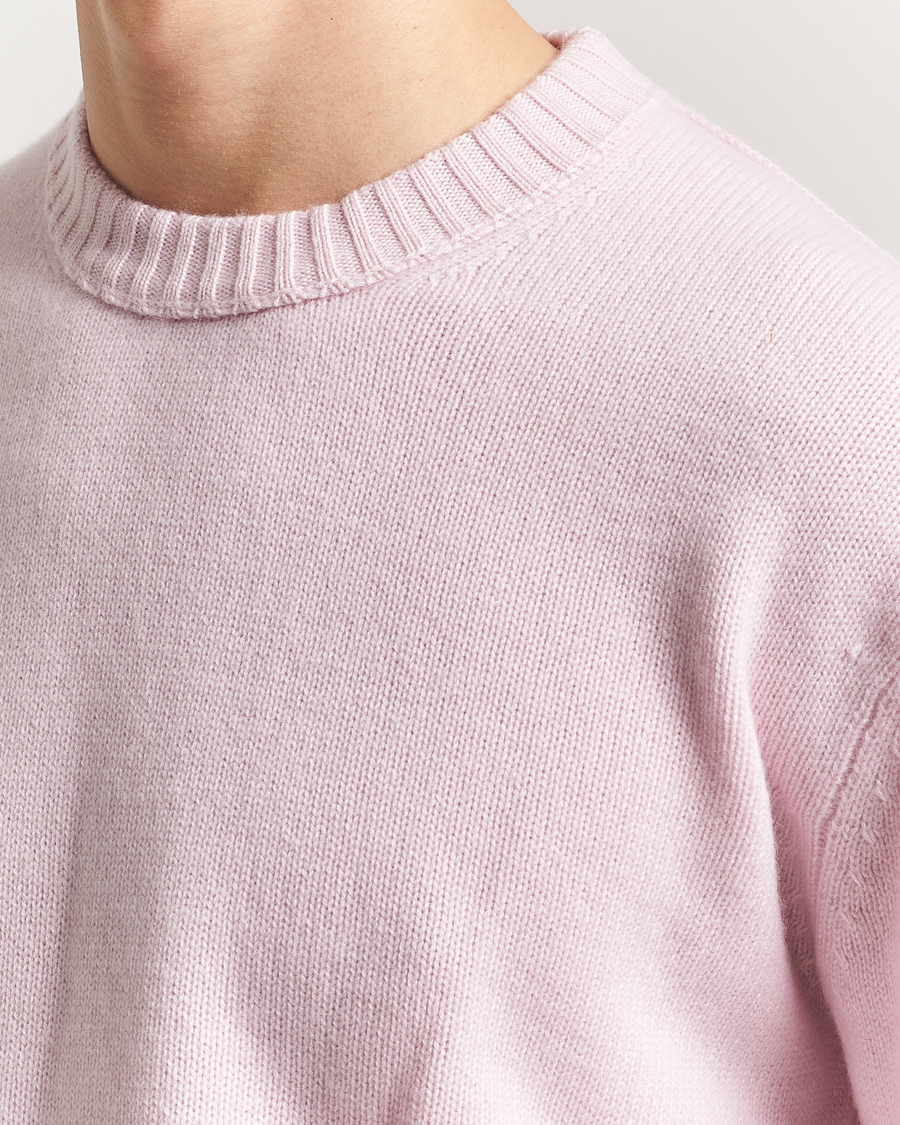 Hombres | Jerséis y prendas de punto | FRAME | Cashmere Crewneck Light Pink
