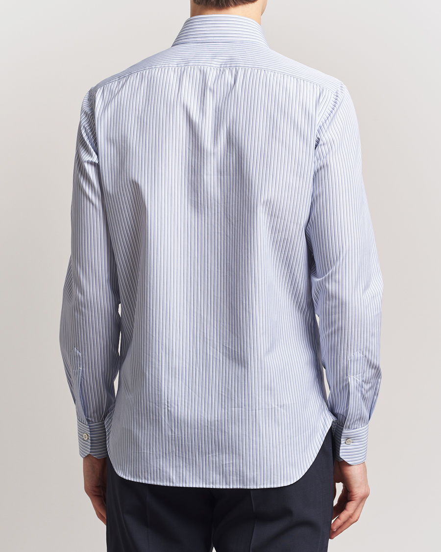 Hombres | Camisas | Kiton | Slim Fit Dress Shirt Light Blue Stripe