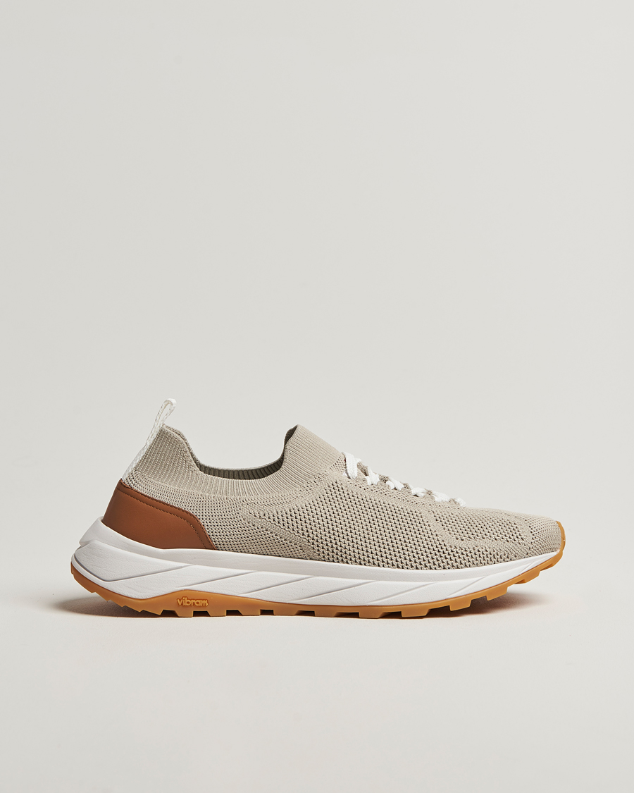 Hombres | Kiton Mesh Running Sneakers Beige | Kiton | Mesh Running Sneakers Beige
