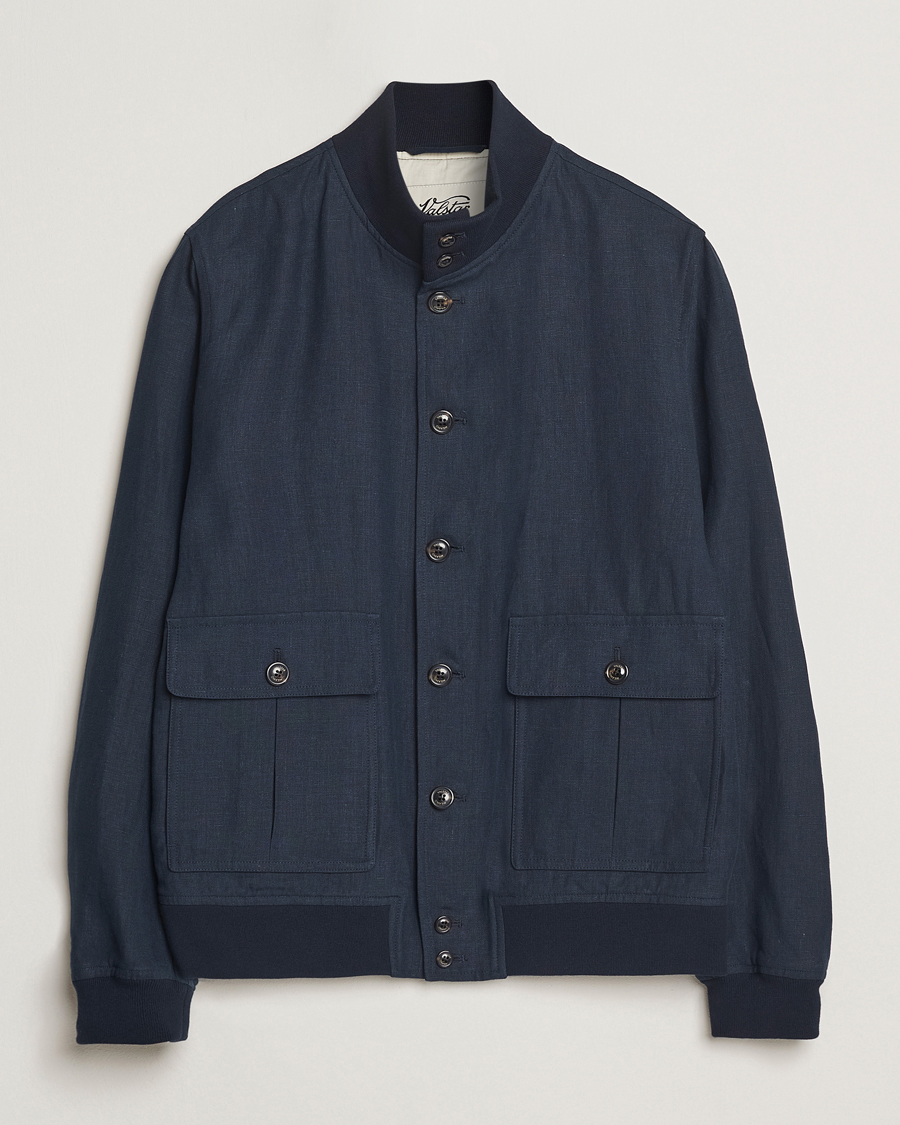 Hombres | Abrigos y chaquetas | Valstar | Valstarino Linen Jacket Navy