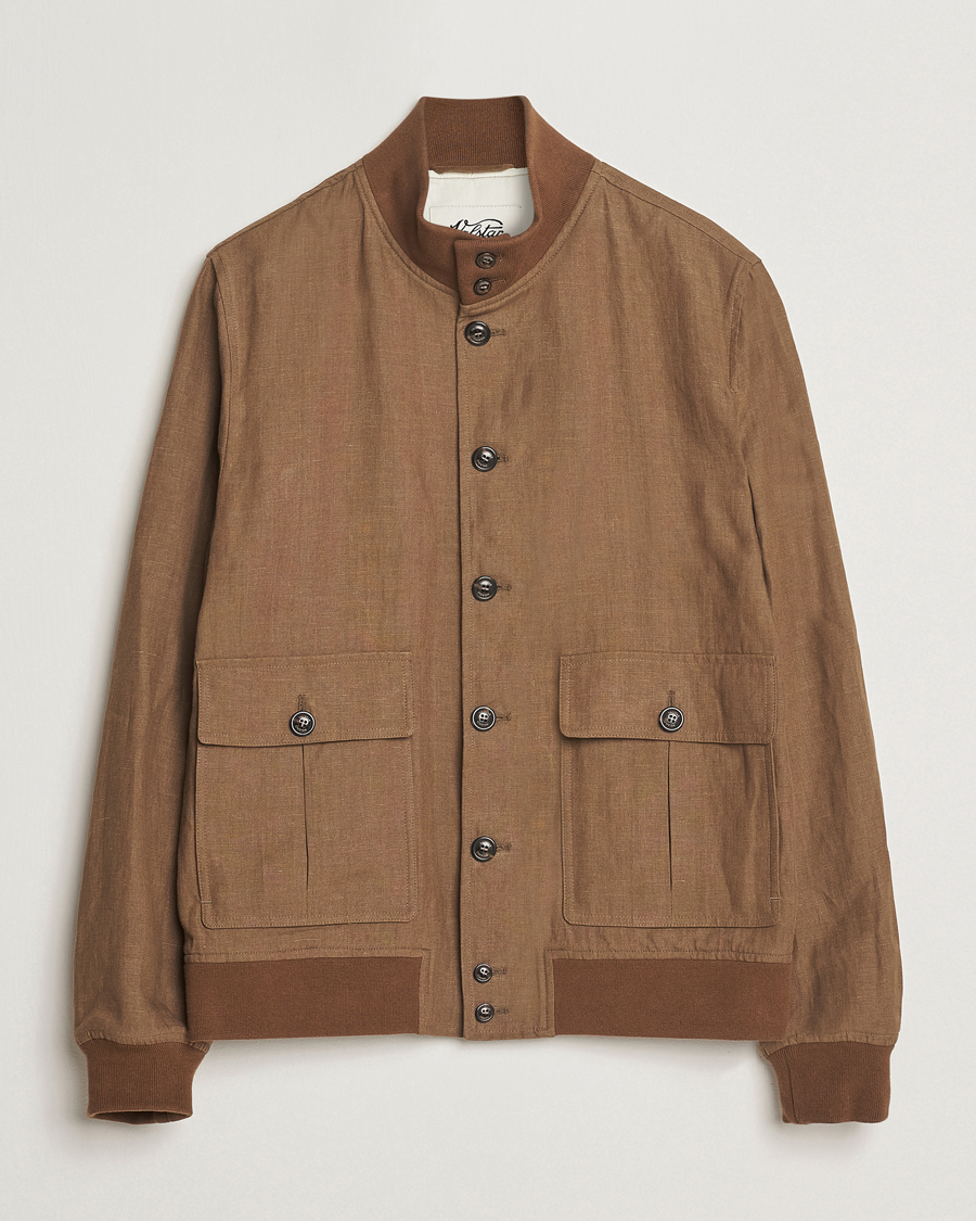Hombres | Abrigos y chaquetas | Valstar | Valstarino Linen Jacket Brown