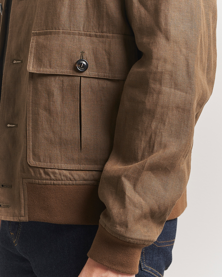 Hombres | Abrigos y chaquetas | Valstar | Valstarino Linen Jacket Brown