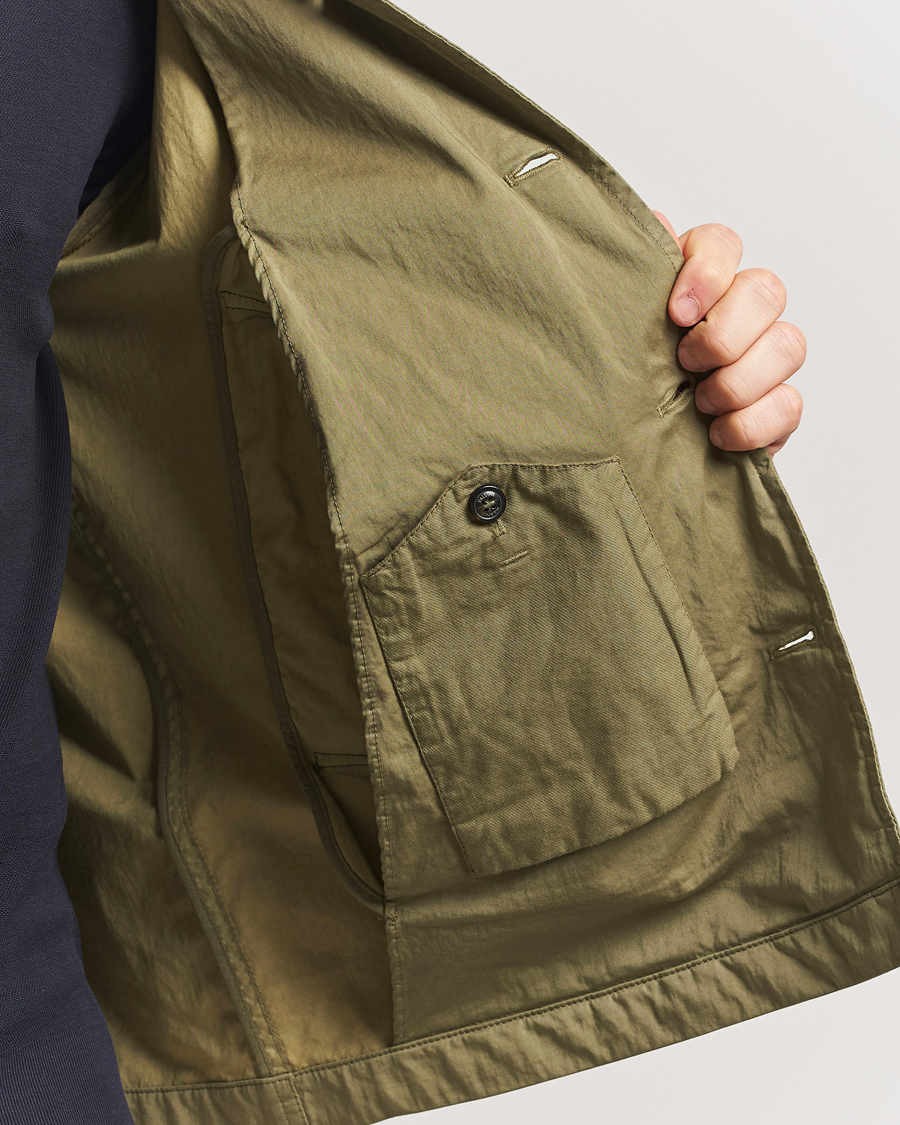 Hombres | Abrigos y chaquetas | Valstar | Garment Dyed Cotton Jacket Military Green