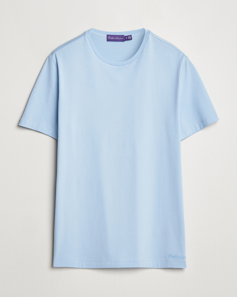 Hombres | Camisetas | Ralph Lauren Purple Label | Short Sleeve T-Shirt Chambray