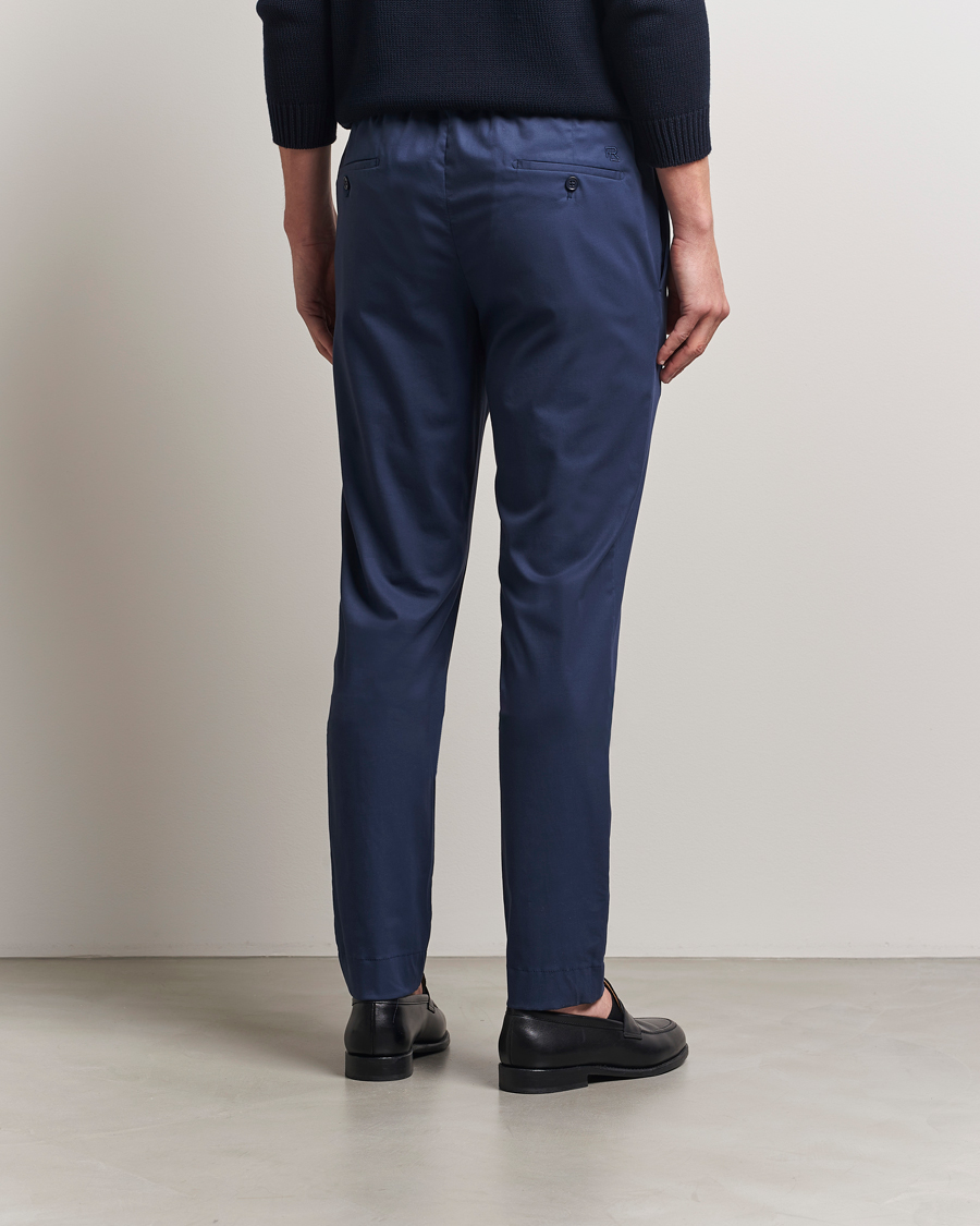 Hombres | Pantalones | Ralph Lauren Purple Label | Soft Cotton Drawstring Pants Navy