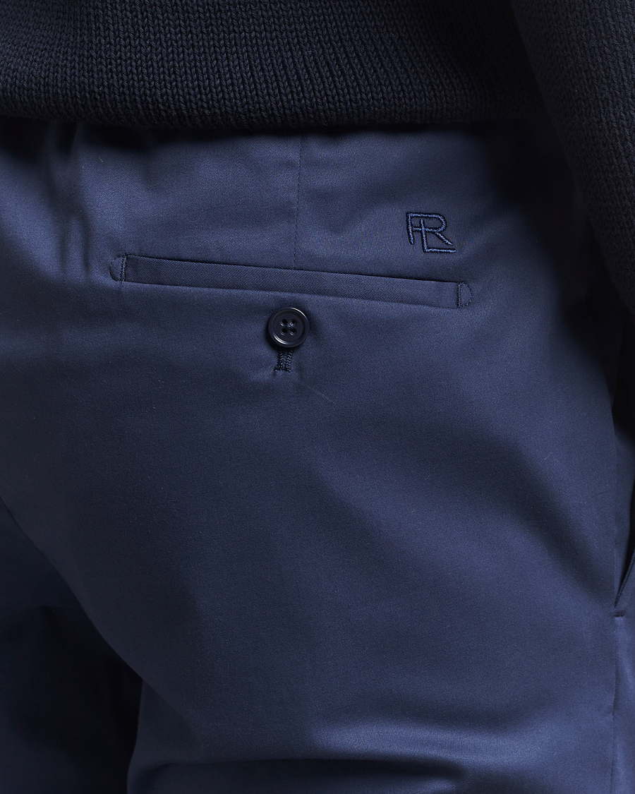 Hombres | Pantalones | Ralph Lauren Purple Label | Soft Cotton Drawstring Pants Navy