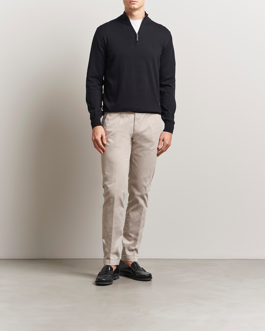 Hombres | Pantalones | Briglia 1949 | Slim Fit Cotton Stretch Chino Beige