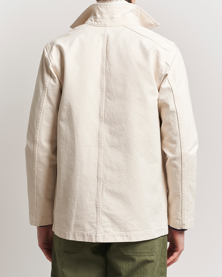 Hombres | Abrigos y chaquetas | Drake's | Duck Cotton Canvas Shore Jacket Natural