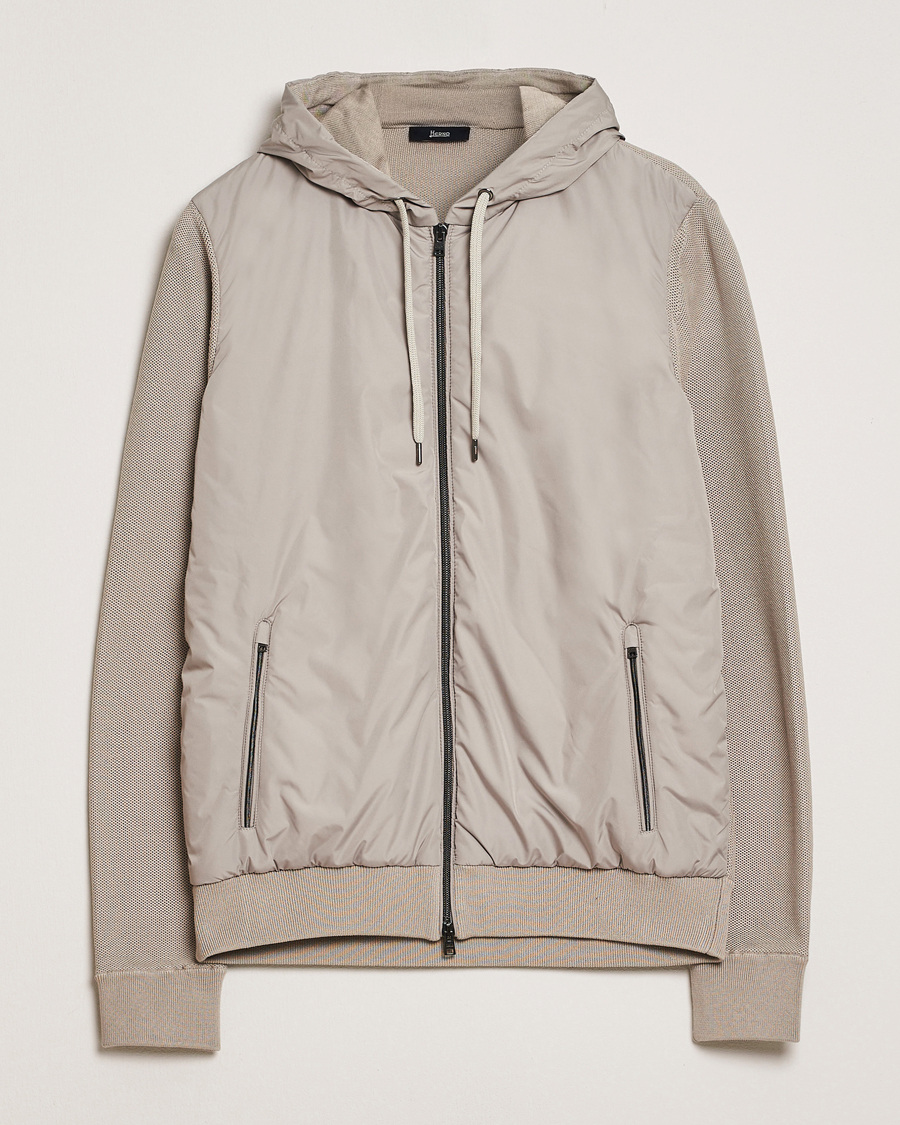 Hombres | Abrigos y chaquetas | Herno | Hooded Hybrid Jacket Beige