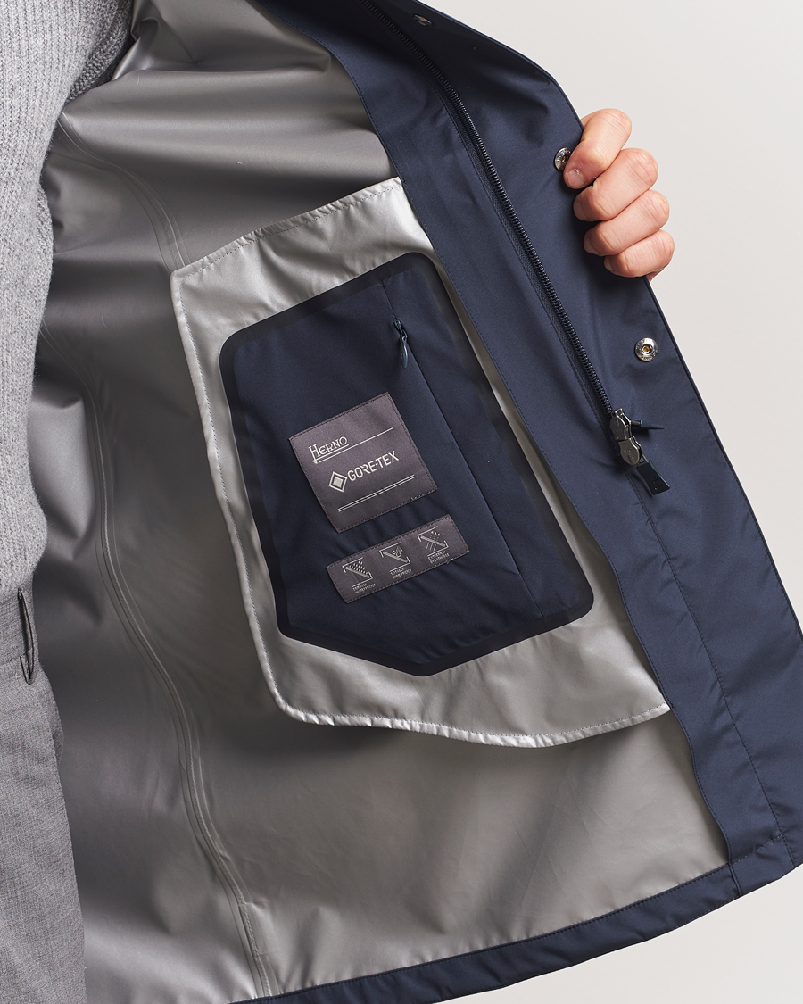 Hombres | Abrigos y chaquetas | Herno | Gore-Tex Coat Navy