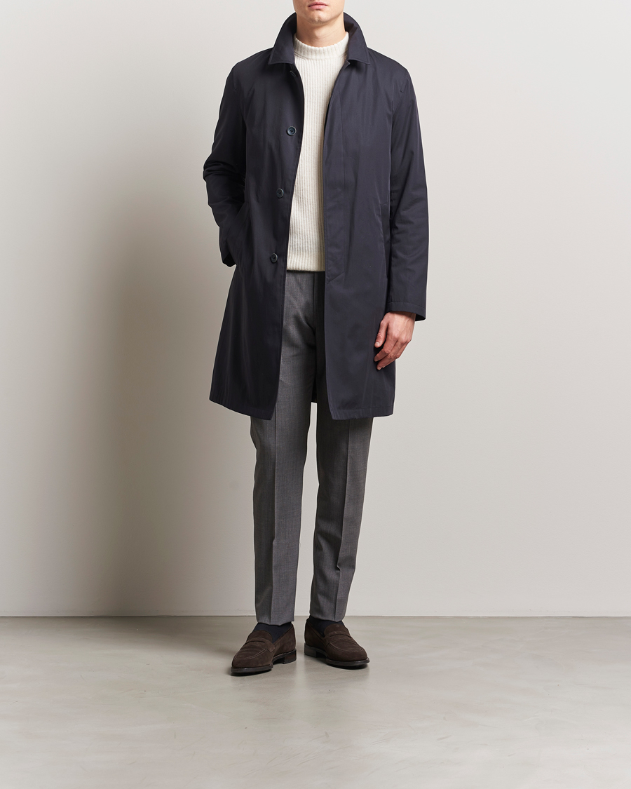 Hombres | Abrigos y chaquetas | Herno | Cotton Car Coat Navy