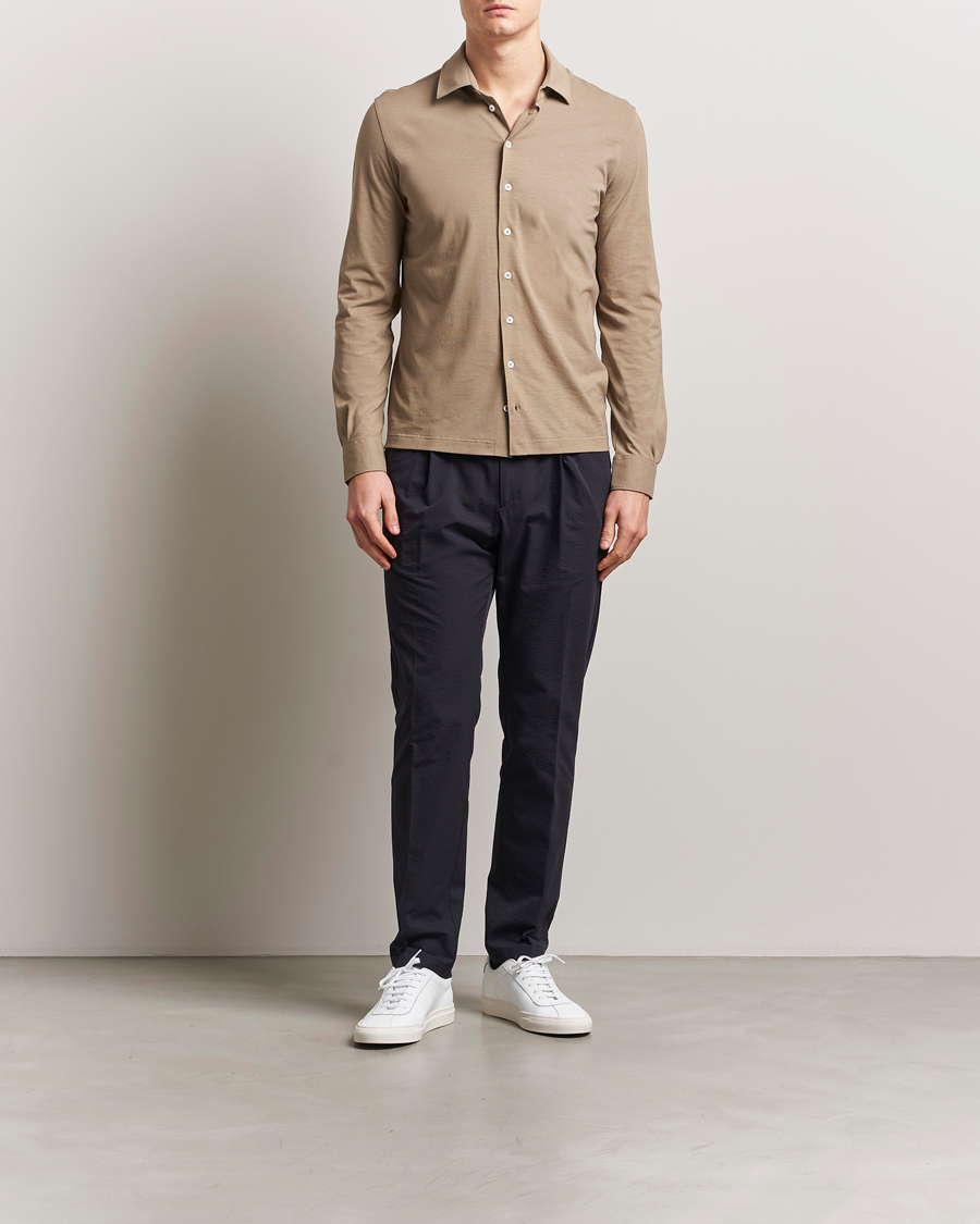 Hombres | Pantalones | Herno | Seersucker Drawstring Pants Navy