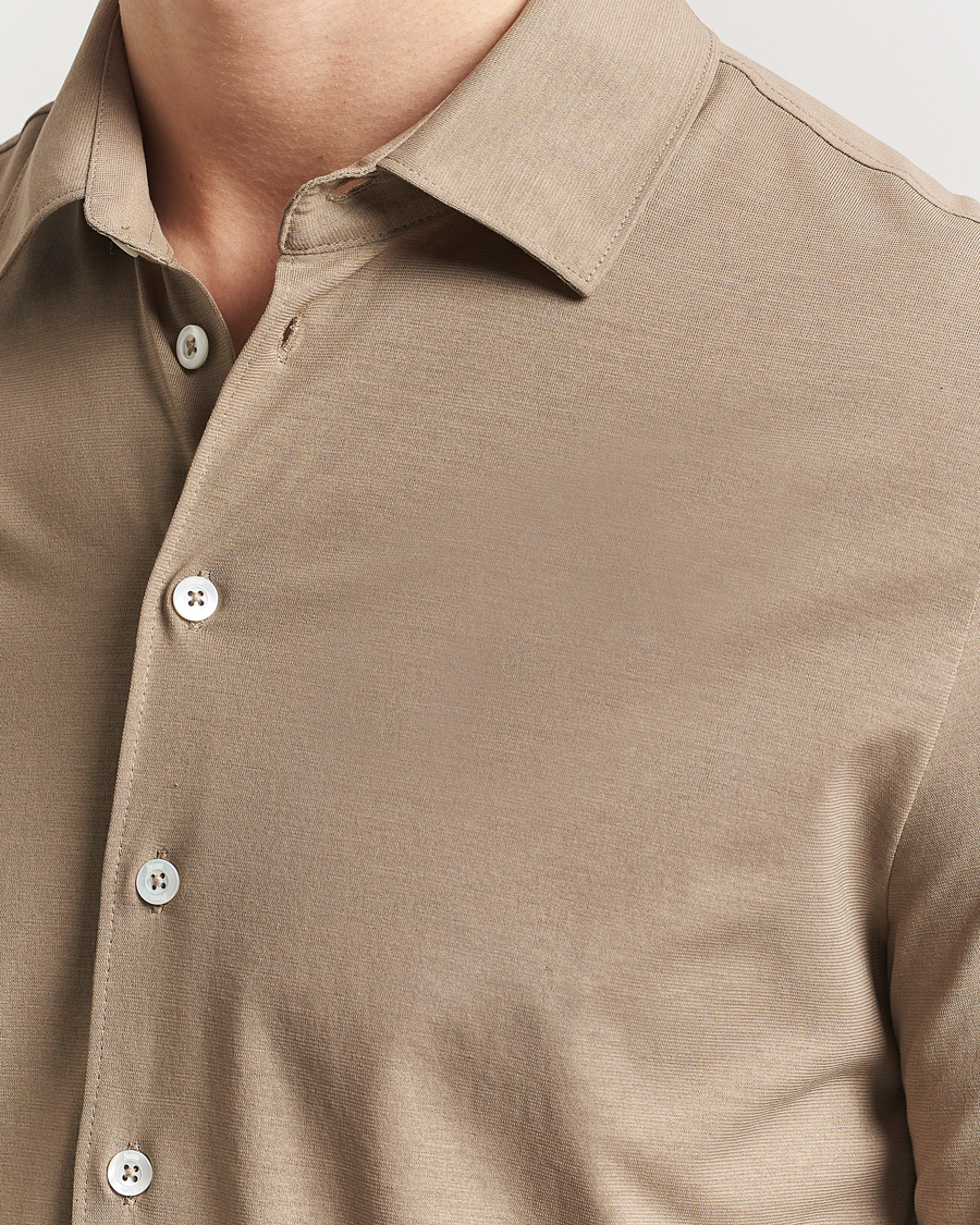 Hombres | Camisas | Herno | Cotton Crepe Shirt Olive
