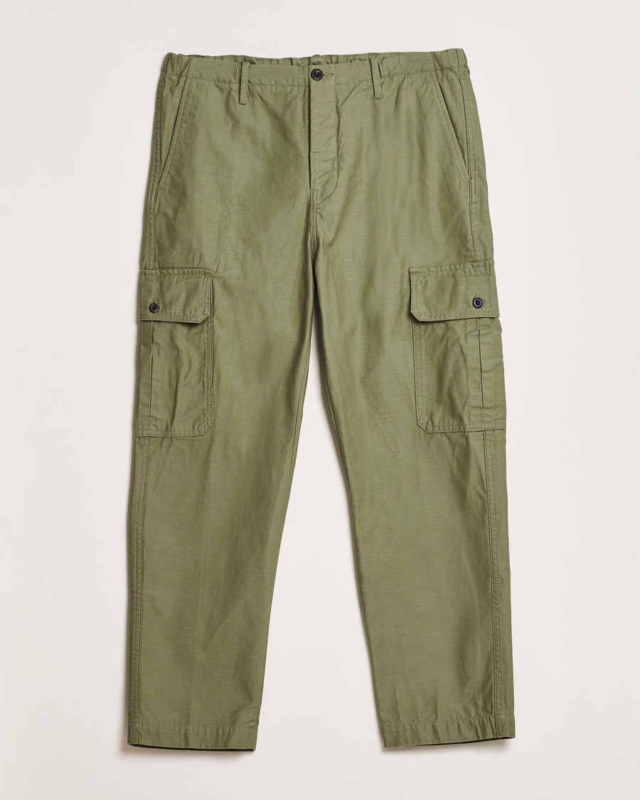 Hombres | Pantalones | Incotex | Regular Fit Cargo Pants Military