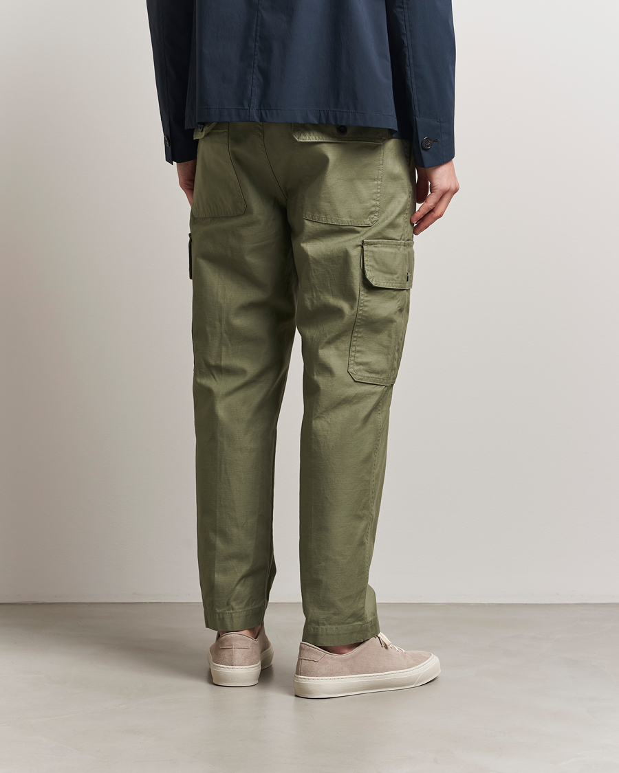 Hombres | Pantalones | Incotex | Regular Fit Cargo Pants Military
