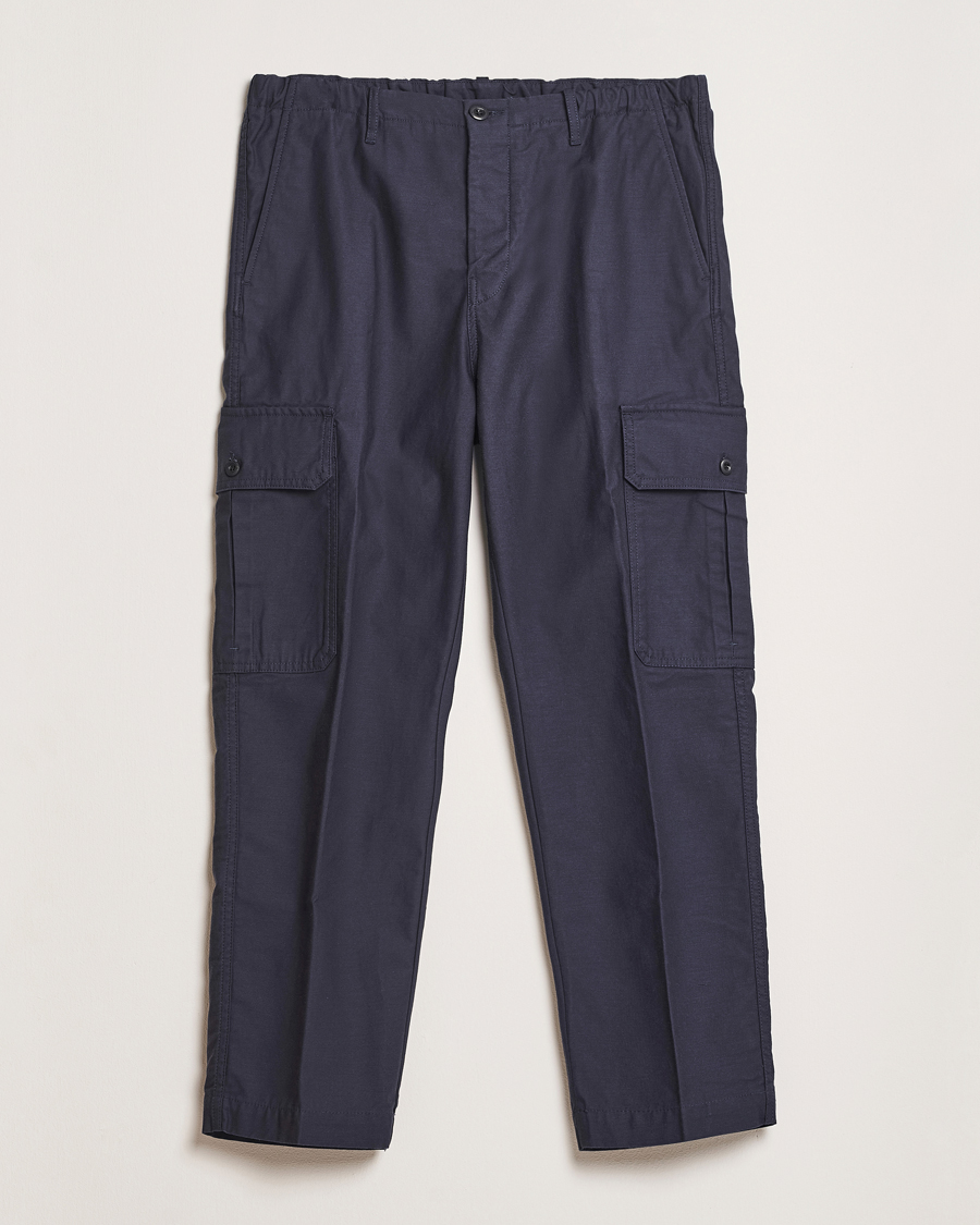 Hombres | Pantalones | Incotex | Regular Fit Cargo Pants Navy
