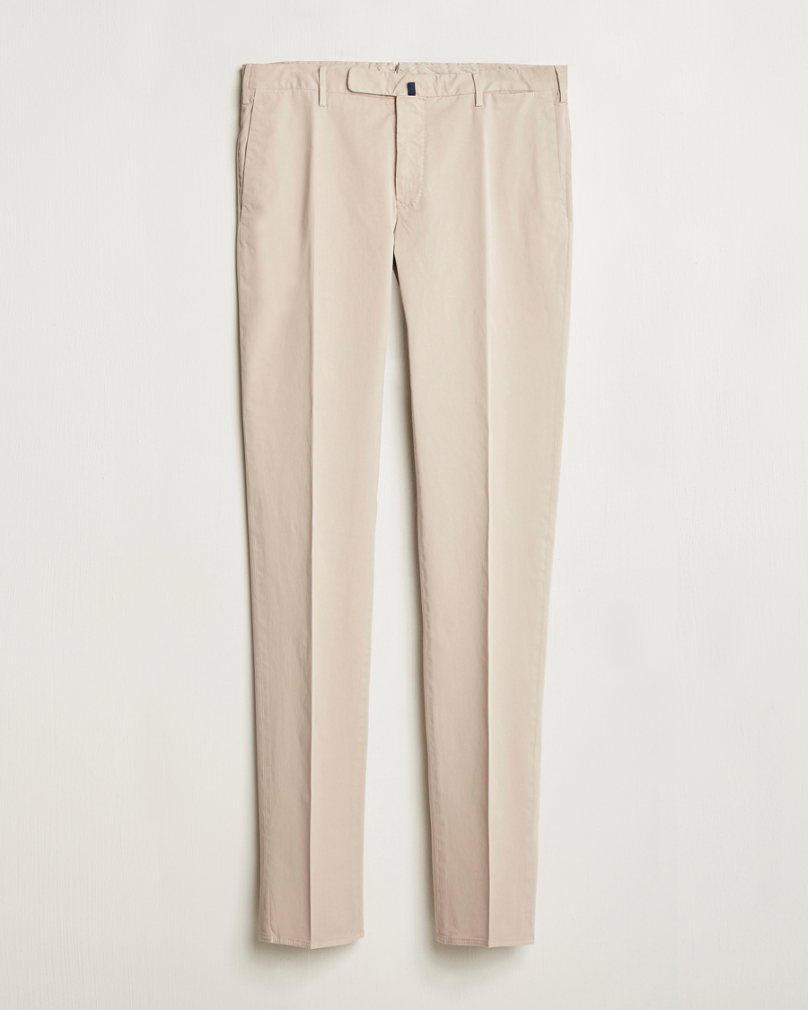 Hombres | Pantalones | Incotex | Slim Fit Comfort Chinos Light Beige