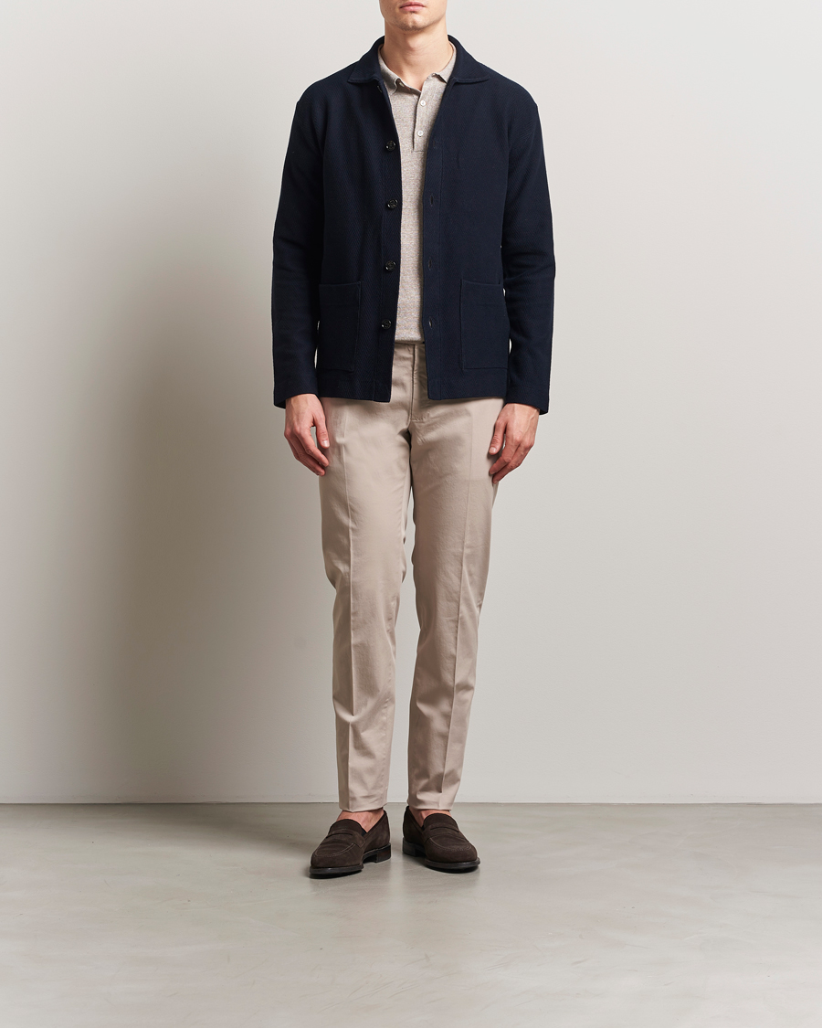 Hombres | Pantalones | Incotex | Slim Fit Comfort Chinos Light Beige