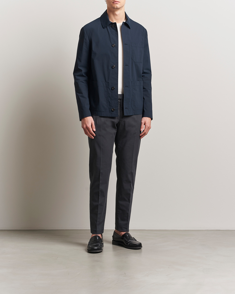 Hombres | Pantalones | Incotex | Slim Fit Comfort Chinos Dark Grey