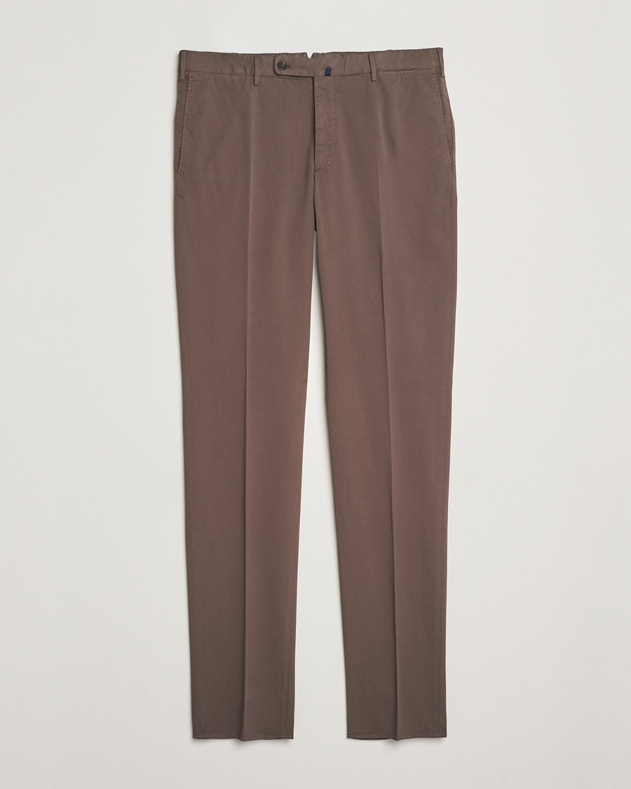 Hombres | Pantalones | Incotex | Regular Fit Comfort Chinos Brown