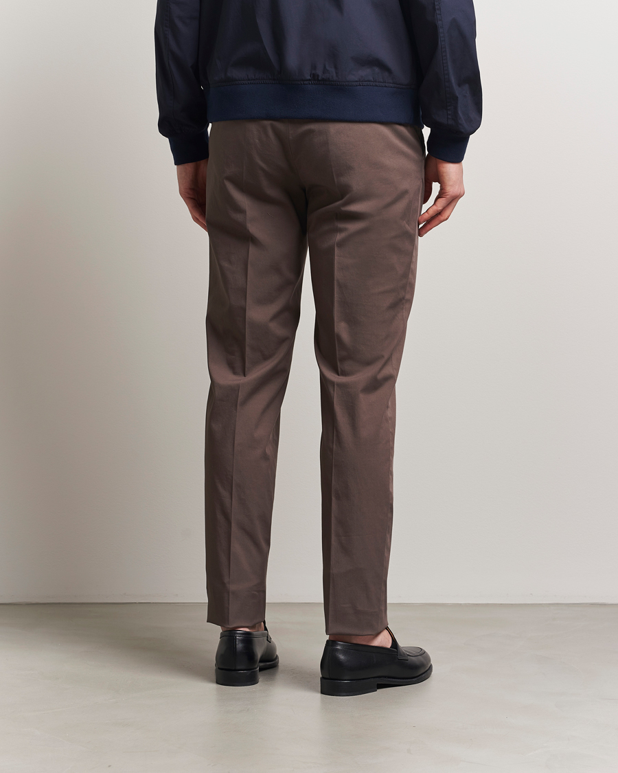 Hombres | Pantalones | Incotex | Regular Fit Comfort Chinos Brown