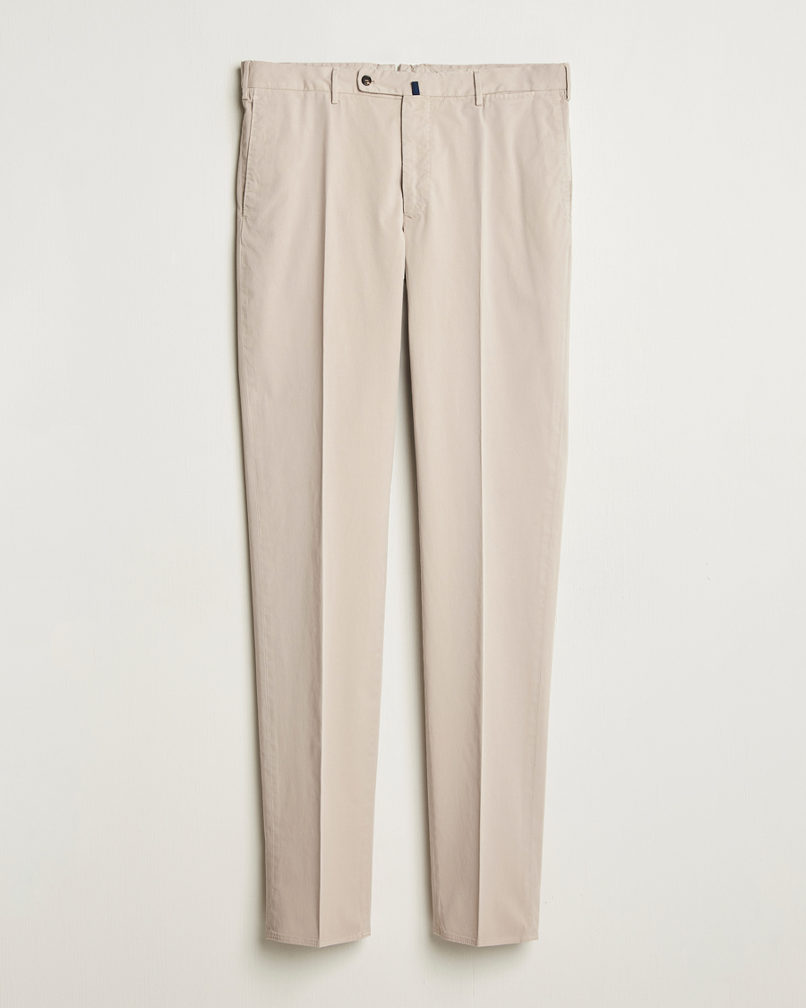 Hombres | Pantalones | Incotex | Regular Fit Comfort Chinos Light Beige