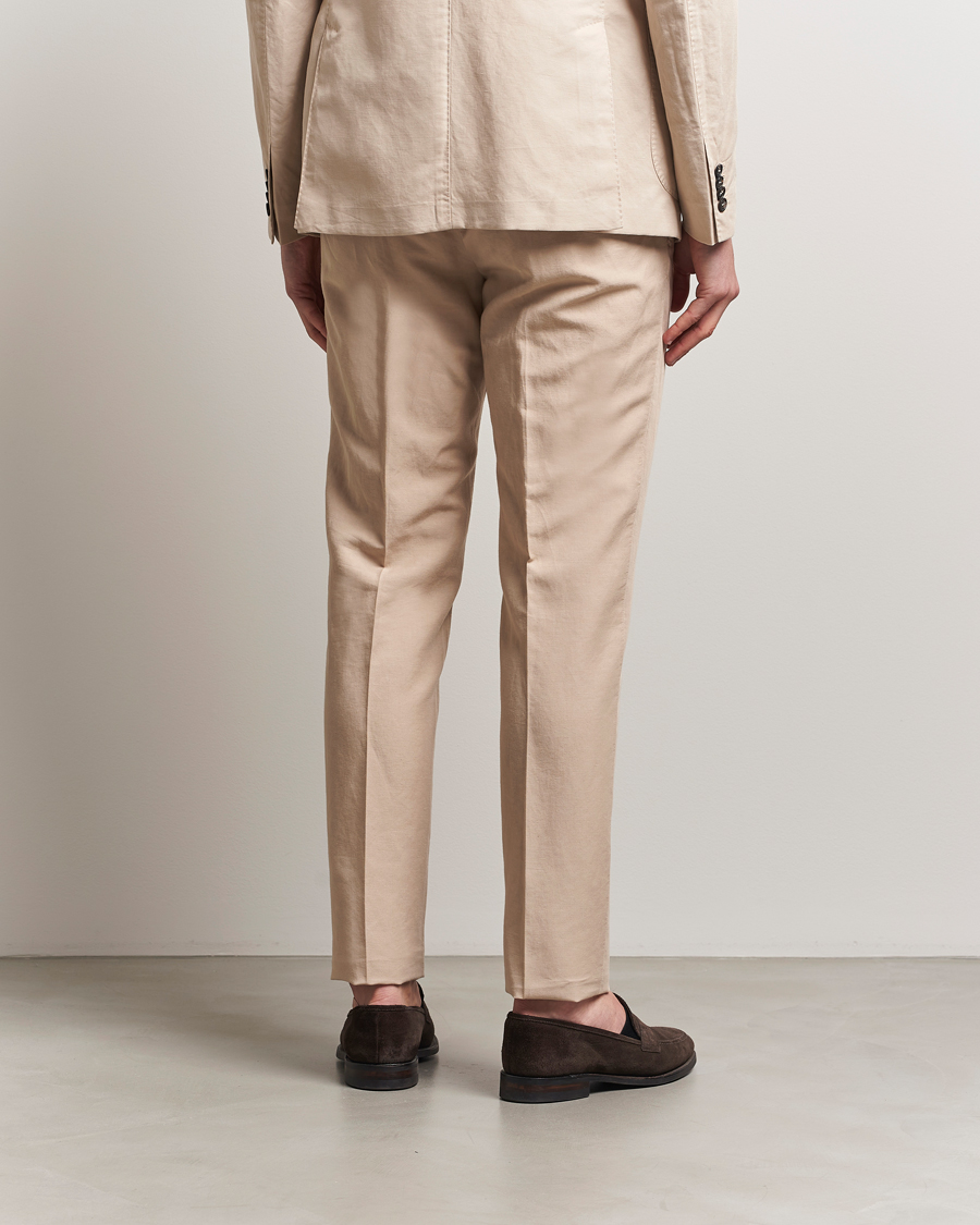 Hombres | Pantalones | Incotex | Slim Fit Chinolino Trousers Beige