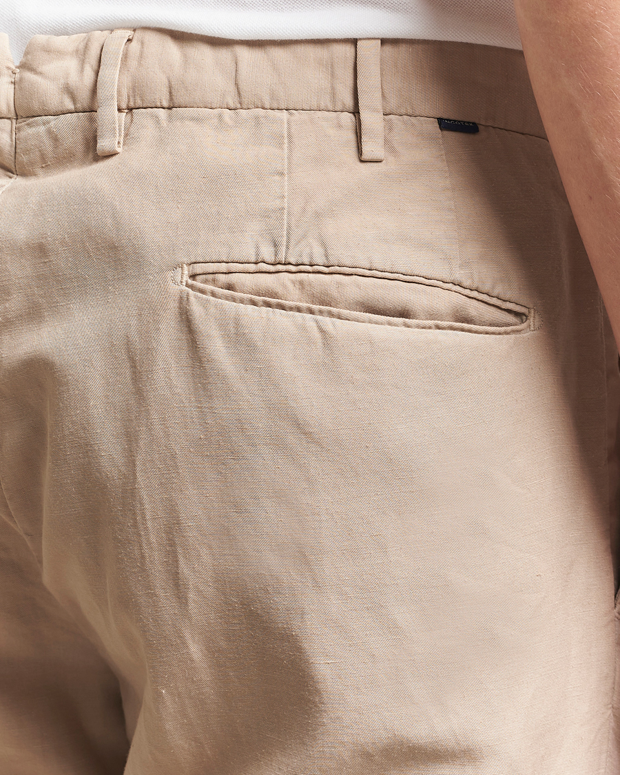 Hombres | Pantalones | Incotex | Slim Fit Chinolino Trousers Beige