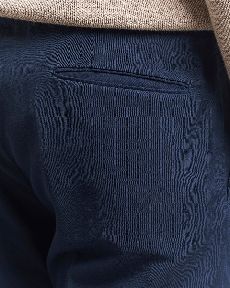 Hombres | Pantalones | Incotex | Slim Fit Chinolino Trousers Navy