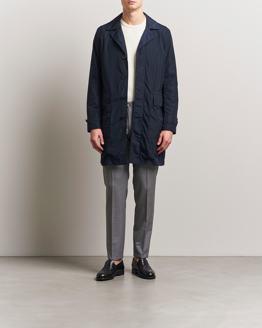 Hombres | Pantalones | Incotex | Slim Fit Super 100s Wool Trousers Light Grey